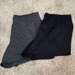 Women’s Gray and Black Athletic Shorts